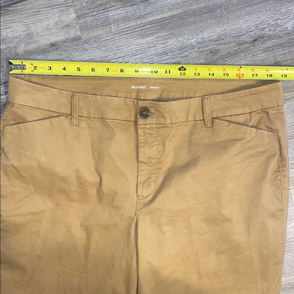NWOT OLD NAVY Khaki Boot-Cut Casual Pants 16 - Picture 2 of 8